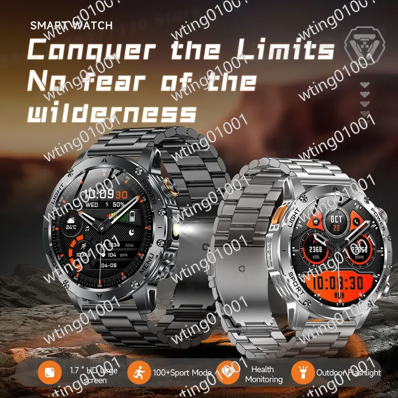 Outdoor Sport Smart Watch - AK87 스마트워치 아웃도어 손전등 블루투스 통화