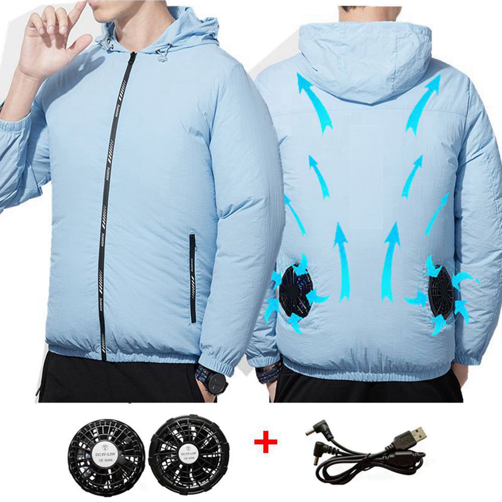 Outdoor Sport Brand Jacket - 여름 스포츠 팬 에어컨 멋진 남자