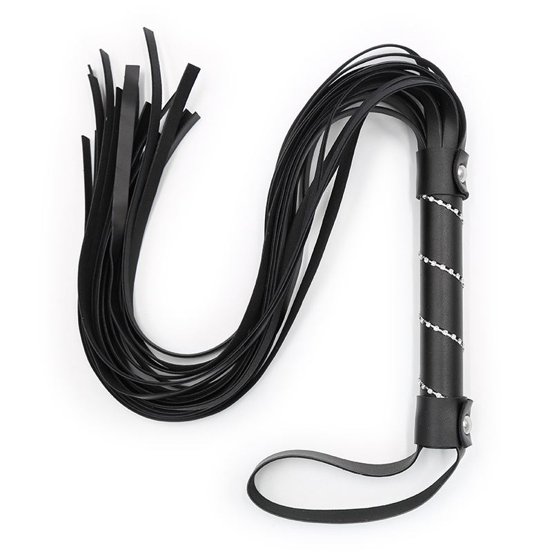 Riding Crop Dressage - 다이아몬드 상감 손잡이 가죽 술, 긴