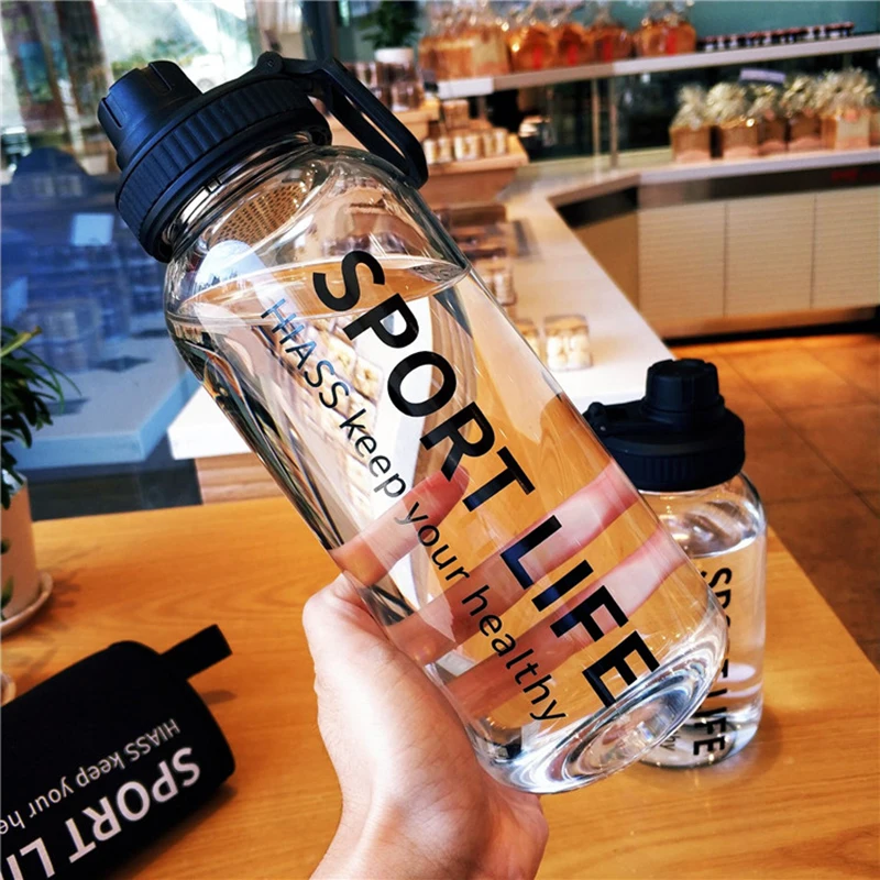 700ml/1000ml 대용량 휴대용 스포츠 유리 물병 - Outdoor Sport Glass Water Bottle 리뷰 및 가격