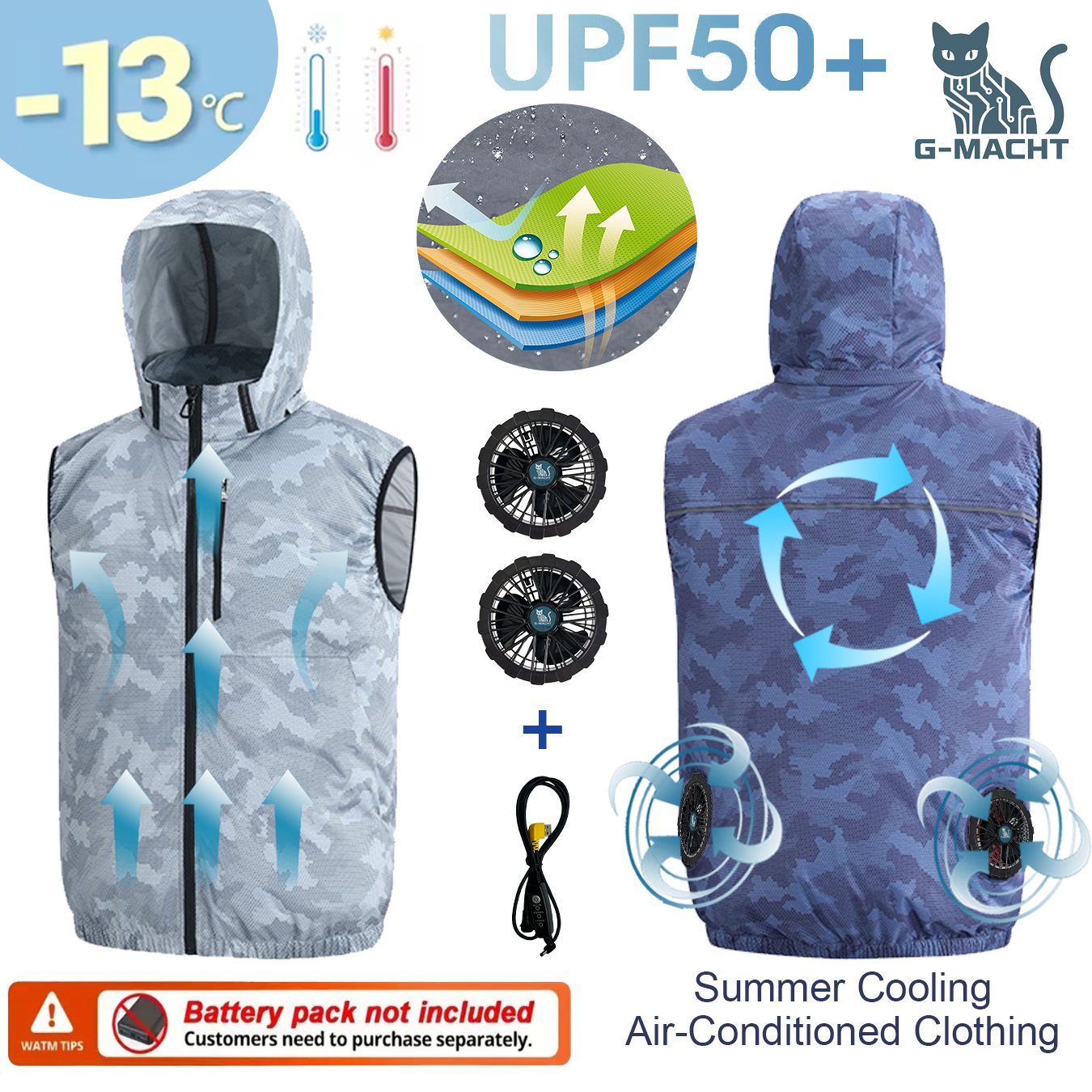 여름 스포츠 12V/5V 팬 에어컨 쿨 남녀 여행용 초 - Outdoor Sport Brand Jacket 리뷰 및 가격