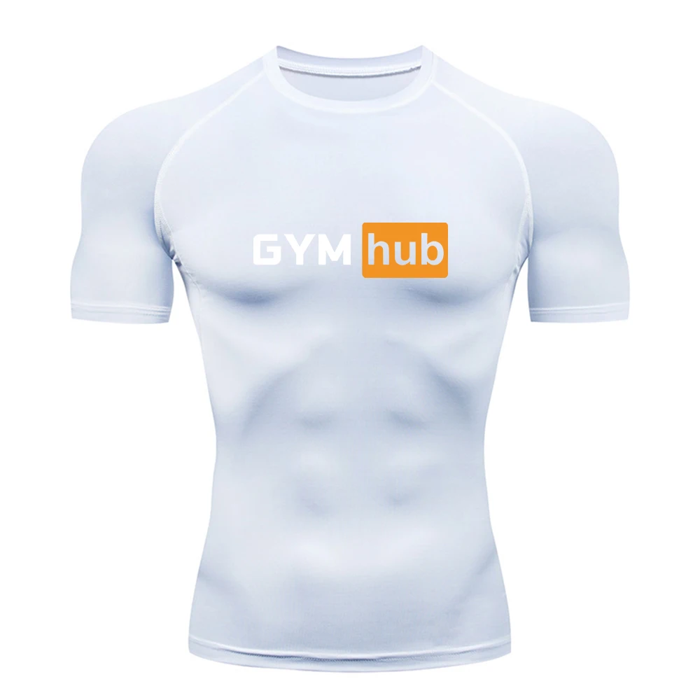 짐 허브 프린트 남성용 컴프레션 티셔츠 짐 운동 스포츠 - Outdoor Sport.Hub 리뷰 및 가격