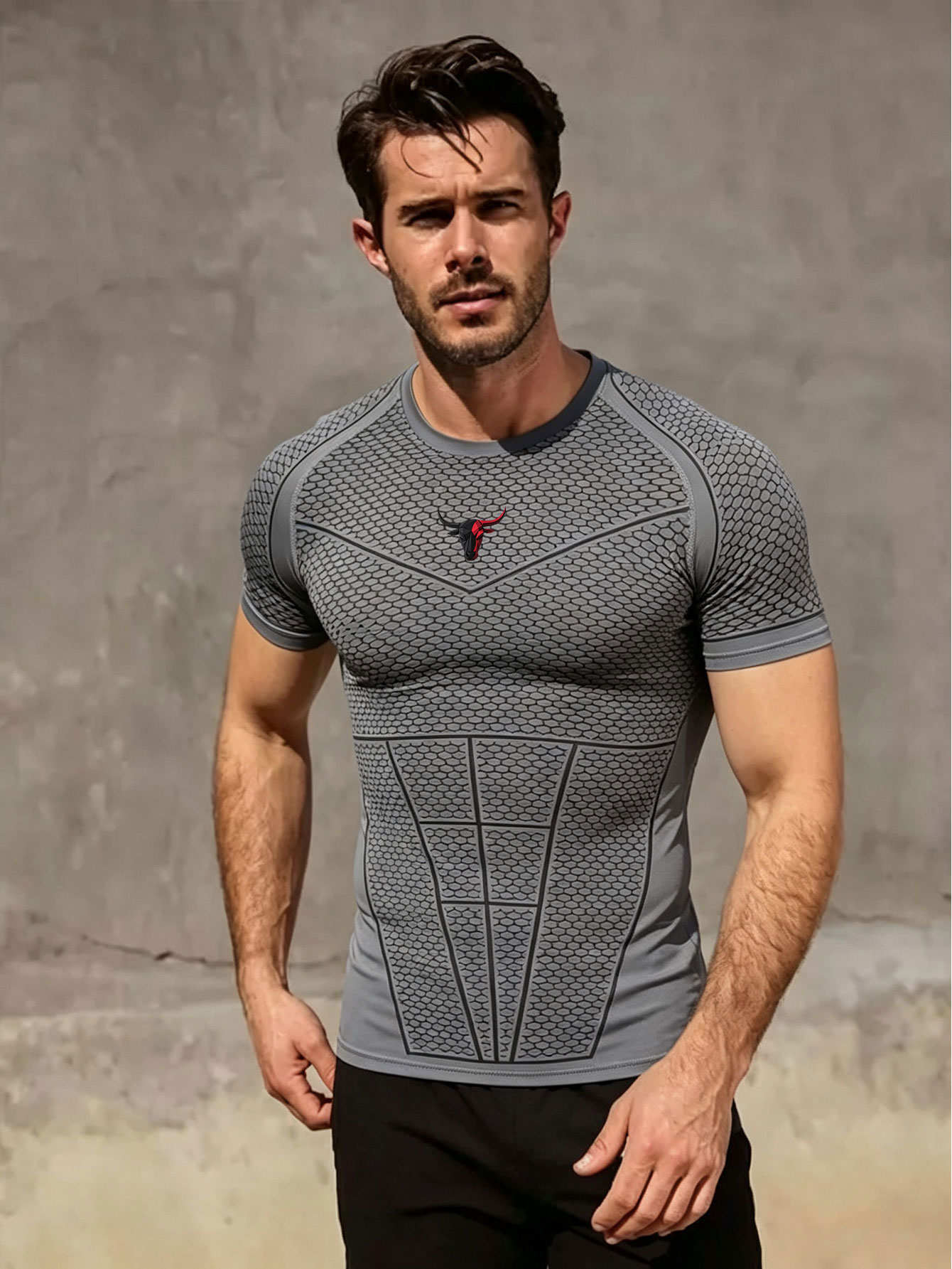 짐 허브 프린트 남성용 컴프레션 티셔츠 운동 스포츠 빠 - Outdoor Sport.Hub 리뷰 및 가격