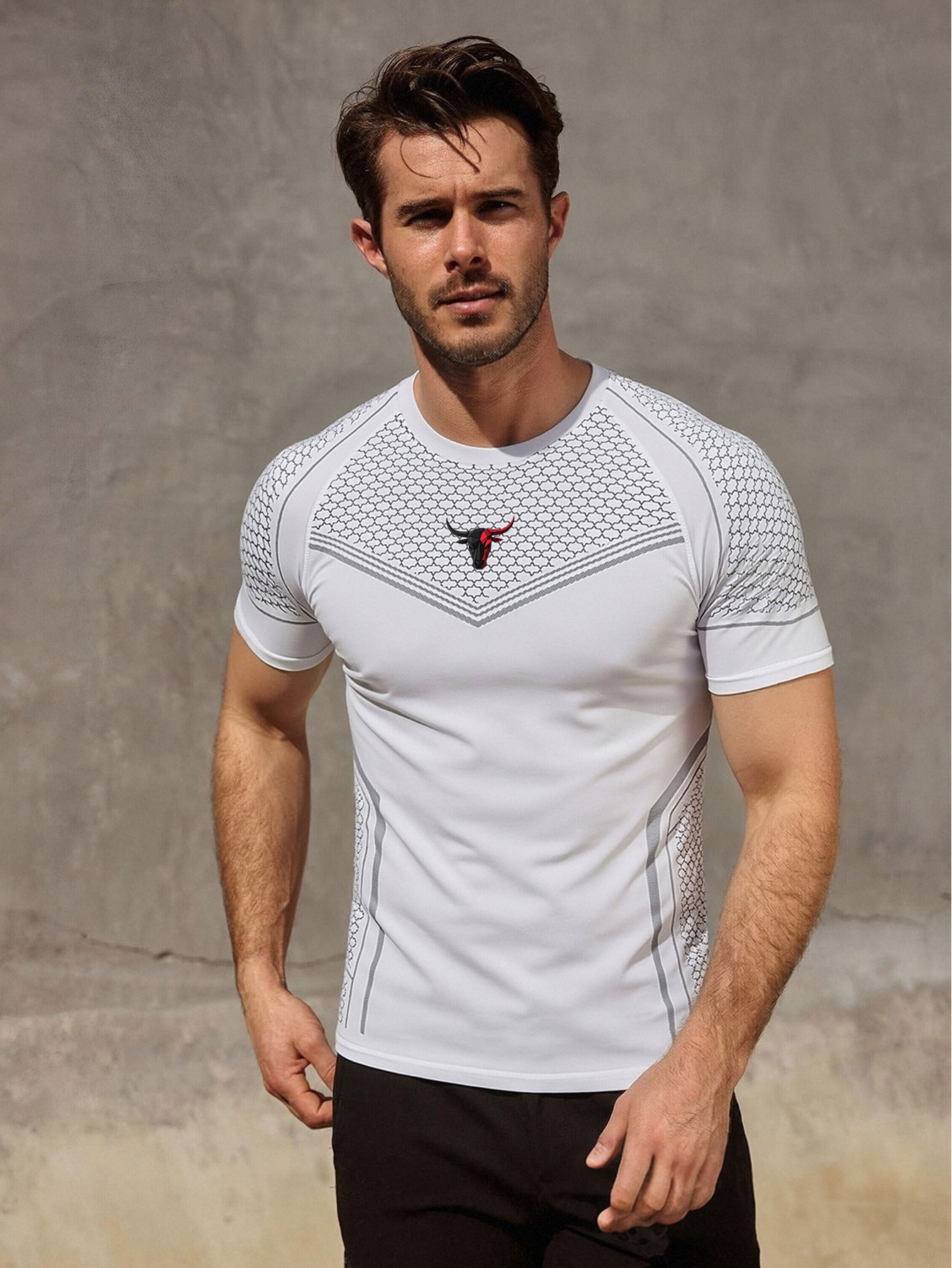 짐 허브 프린트 남성용 컴프레션 티셔츠 운동 스포츠 빠 - Outdoor Sport.Hub 리뷰 및 가격