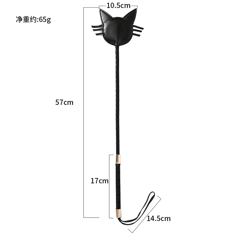 고양이 모양 탑 가죽 긴 스트레이트 채찍 라이딩 크롭  - Riding Crop Dressage 리뷰 및 가격
