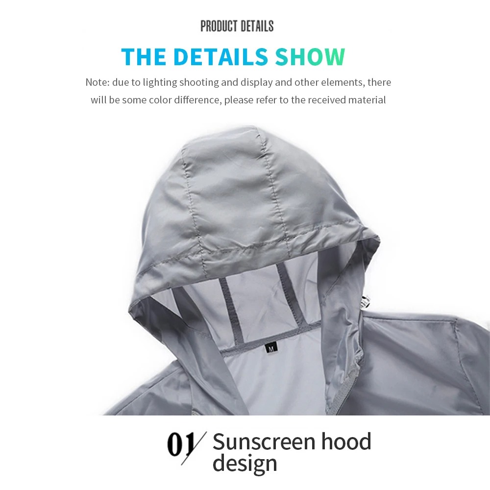 남성용 후드형 자외선 차단 재킷, 가벼운 아웃도어 윈드 - Outdoor Sport Windbreaker 리뷰 및 가격