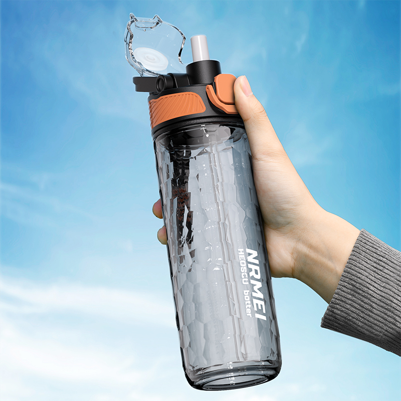 여름 스포츠 물병 빨대 포함, 트라이탄 컵, 원클릭 오 - Outdoor Sport Glass Water Bottle 리뷰 및 가격