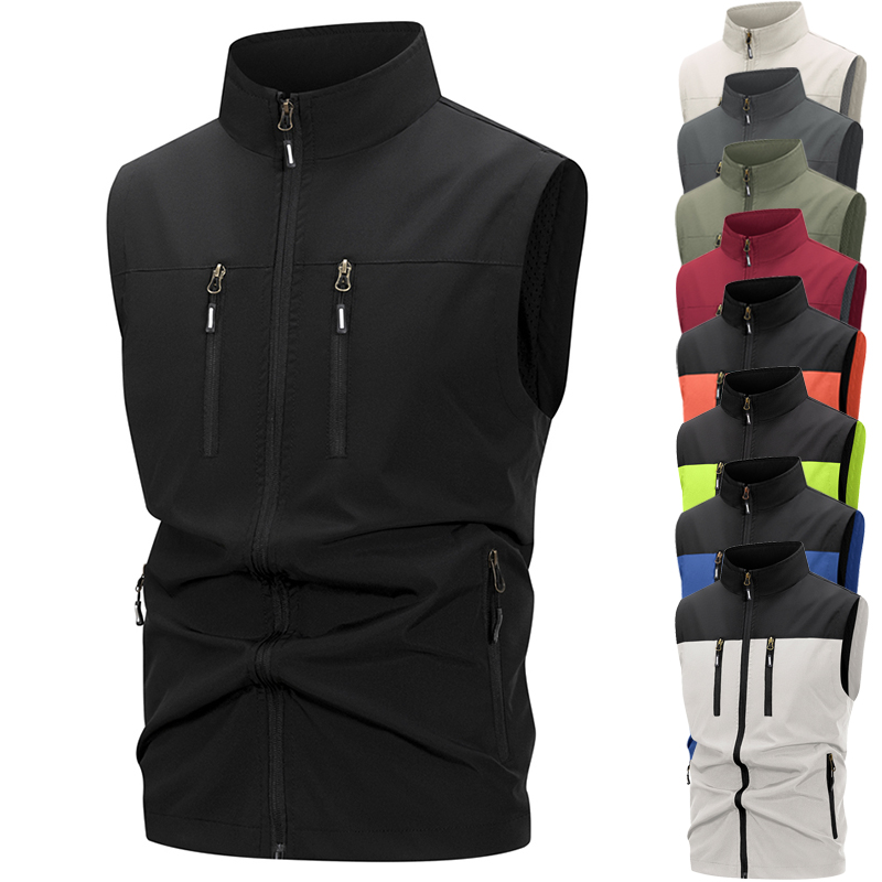 남성용 경량 소프트쉘 조끼 (지퍼 포켓, 방풍, 민소매 - Outdoor Sport Windbreaker 리뷰 및 가격