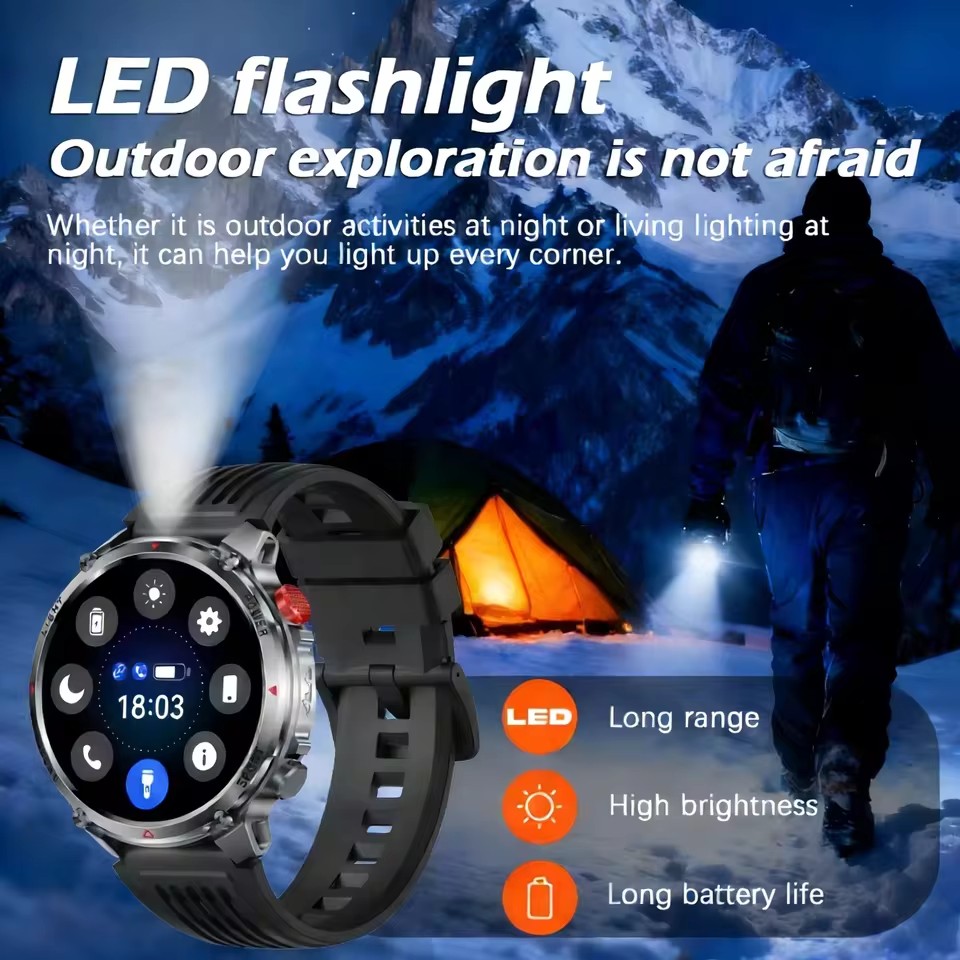 신형 남성용 아웃도어 군용 스마트워치, 1100mAh  - Outdoor Sport Smart Watch 리뷰 및 가격