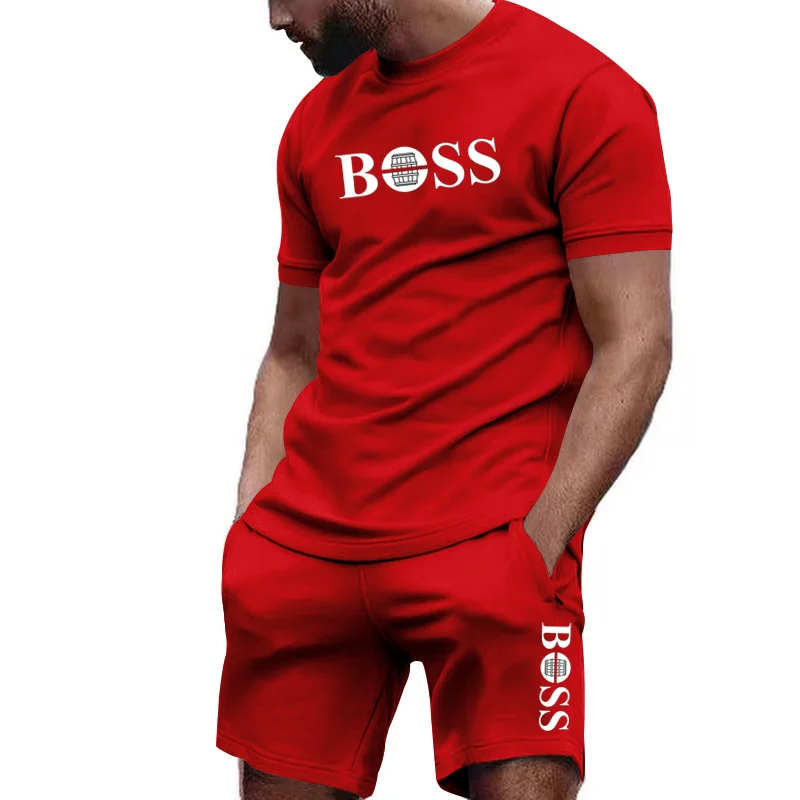 남성 투피스 스포츠웨어 반팔 티셔츠와 바지 세트 러닝  - Outdoor Sport Leisure 리뷰 및 가격
