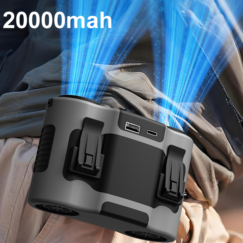20000Mah 허리 팬 야외 스포츠를위한 이중 바람  - Outdoor Sport Outlet 리뷰 및 가격