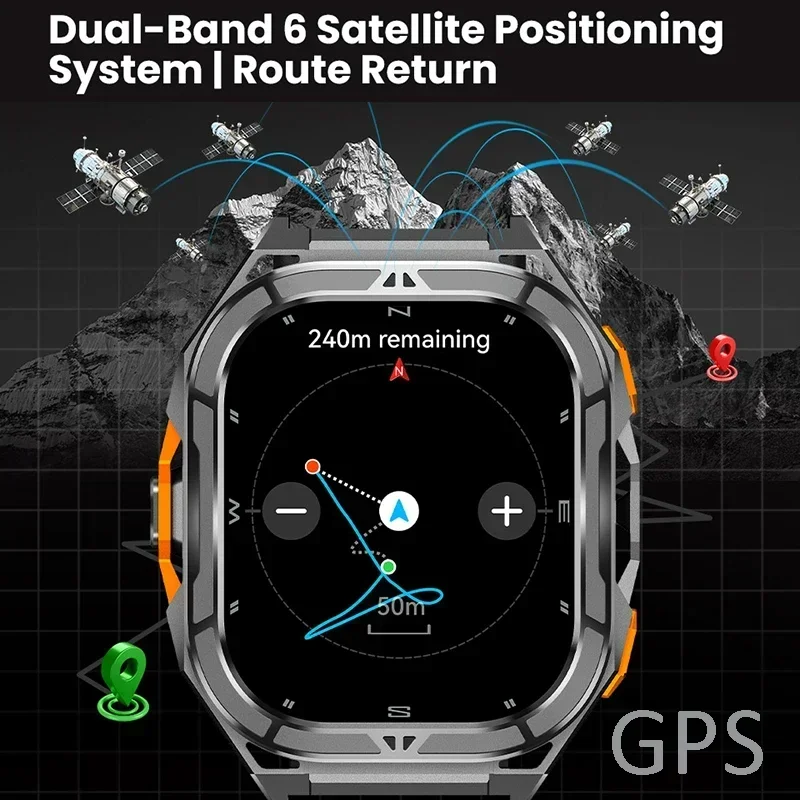 럭셔리 AMOLED 스마트워치, 실제 GPS 탑재, 5 - Outdoor Sport Smart Watch 리뷰 및 가격