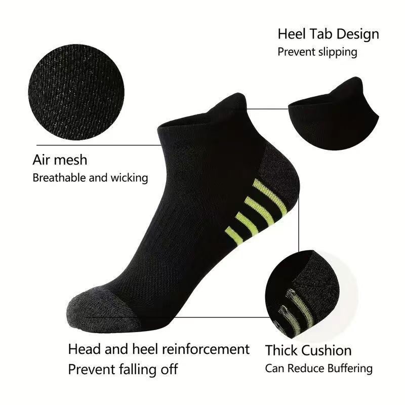 12/24 쌍 남성용 스포츠 양말 통기성 편안한 블랙  - Outdoor Sports Activities 리뷰 및 가격