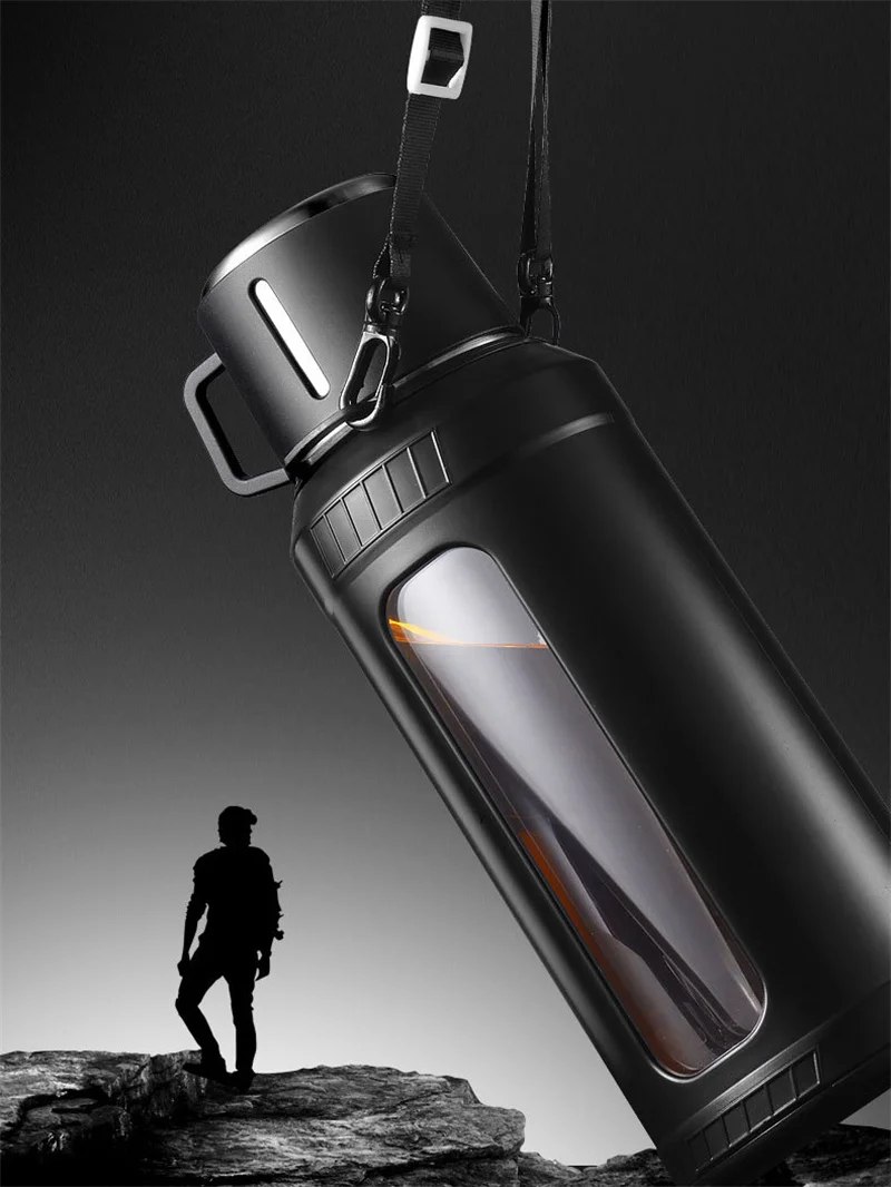 대용량 2L 유리 물병, 스트레이너/인퓨저 필터 포함, - Outdoor Sport Glass Water Bottle 리뷰 및 가격