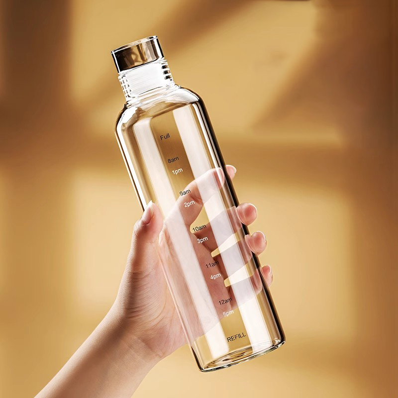 500/750/1000ml 유리 스포츠 물병, 시간 눈 - Outdoor Sport Glass Water Bottle 리뷰 및 가격